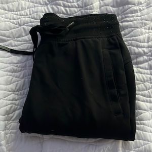 Cotton black joggers, size small